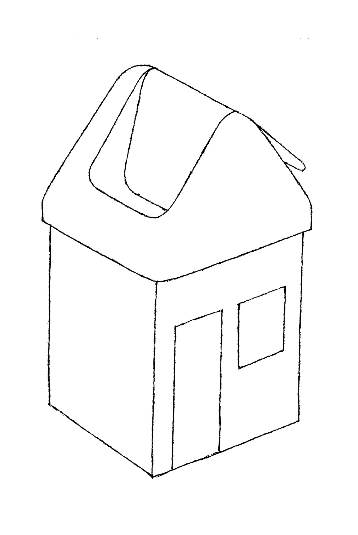 Garbage bin house