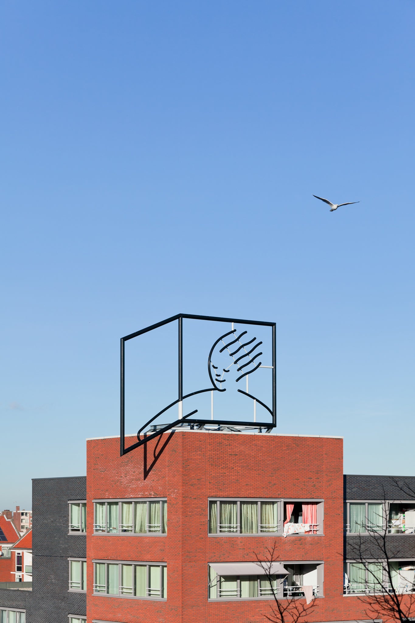 Rooftop sculpture Amsterdam