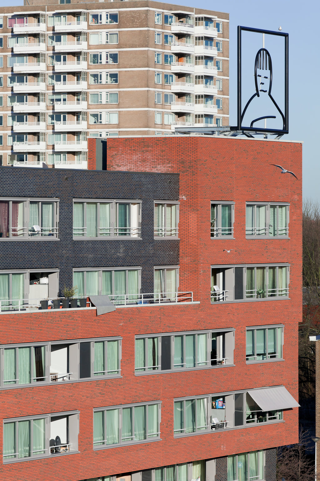 Rooftop sculpture Amsterdam