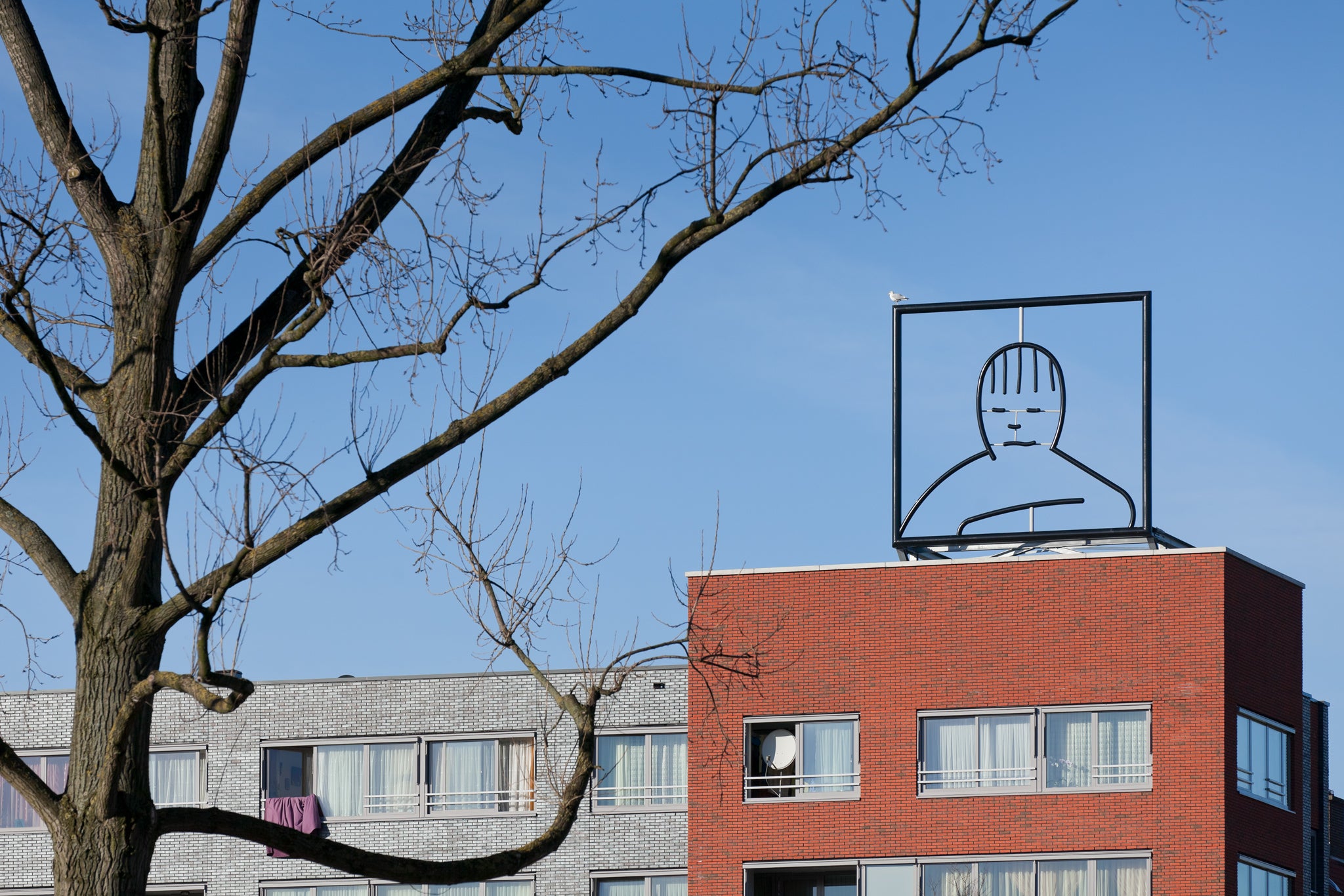 Rooftop sculpture Amsterdam